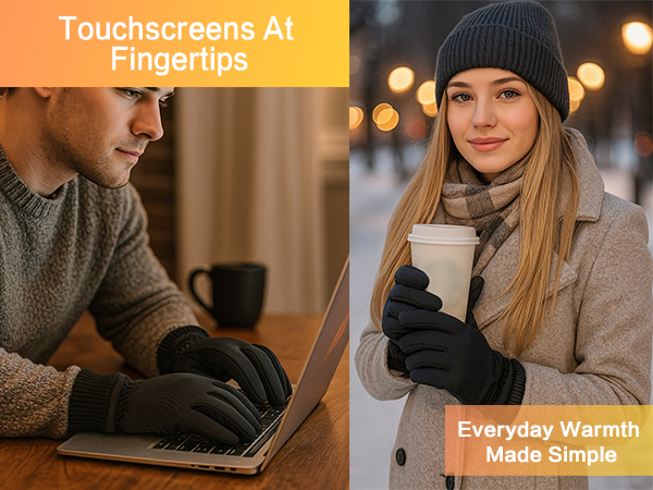 cold weather touchscreen fingers gloves women men snow ski waterproof