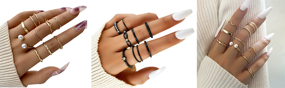 Gold knuckle rings for women