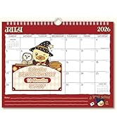 Comix x Bduck 18 Month Wall Calendar 2026-2027 11x8.5 Inch, Monthly Planner Jul 2026 to Dec 2027,...