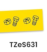 Brother Yellow Label Tape, Black on Yellow Extra Strength, 12mm (TZeS631)