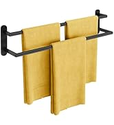 Towel Racks for Bathroom, Double Towel Bar 24Inch, Stainless Steel Bathroom Towel Holder, Towel H...