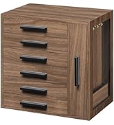 HOOBRO Jewelry Box for Women, Jewelry Organizer Box, 6-Tier Wooden Jewelry Box, Jewelry Case with...