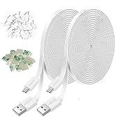 JJMASEE 2Pack 20FT Power Extension Cable for Wyze Cam V3/V4/OG/V3 Pro,Arlo Essential,Eufy,SimpliS...