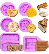 Infovox Silicone Cookie Mold Donut Caramel Cookie Chocolate Molds Cake Decoration Cupcake Topper ...