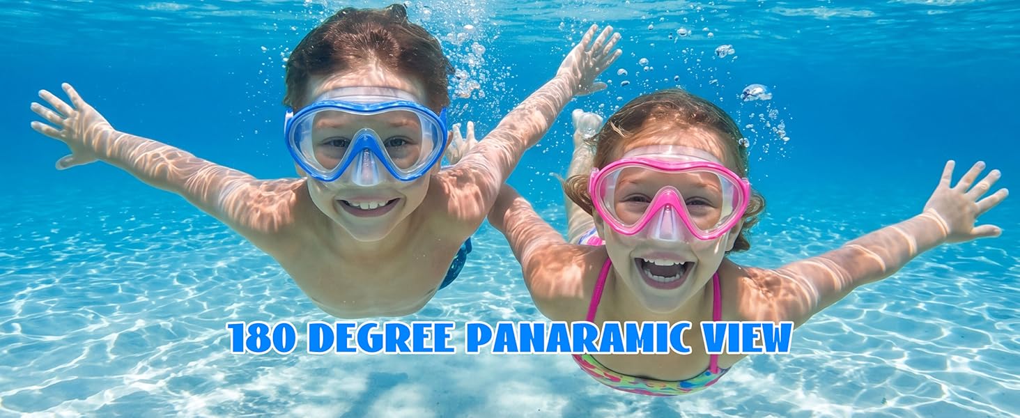 wide view snorkel mask