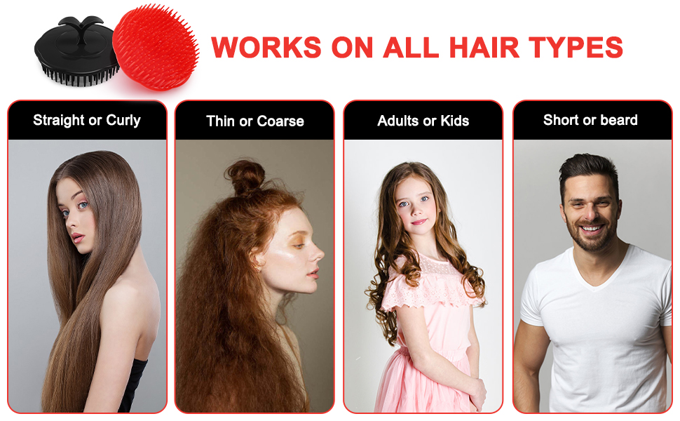 Scalp massager brush