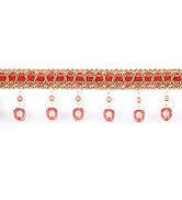 Fenghuangwu 6.5 Yard Handmade Beaded Hanging Tassel Pendant Fringe Trim Fabric Ribbon Trimming, 8...