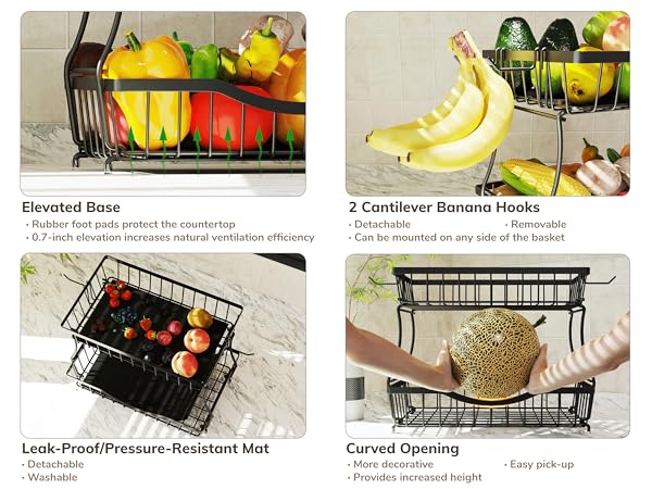 fruit basket fruit bowl kitchen island with storage baskets for organizing