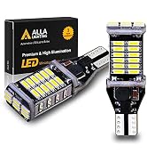 Alla Lighting 912 921 LED Bulbs for Back-up Reverse Lights, 6000K Xenon White CAN-BUS 4014 30-SMD...