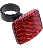 Red Bike Rear Safety Warnning Reflector Plastic Safety Bike Rear Reflector Light Back Reflective ...