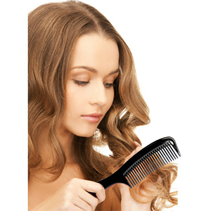 LUXXII - (6 Pack) 8 inch Black Styling Essentials Round Handle Comb Pocket