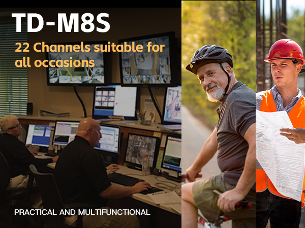 TIDRADIO TD-M8s walkie talkies 22 channels suitable for all occasions