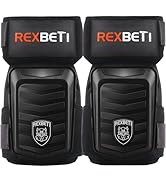 REXBETI New Upgraded Knee Pads for Work, Construction Knee Pads for Men, Heavy Duty Comfortable A...
