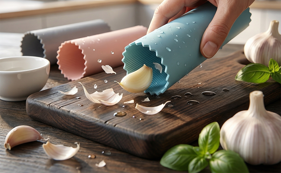 garlic peeler roller skin remover tube professional silicone garlic press alternative odor free hand