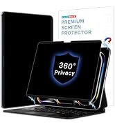 Magnetic 4 Way Privacy Screen for iPad Pro 11 inch M5 M4 (6th/5th Generation,2025/2024),Removable...