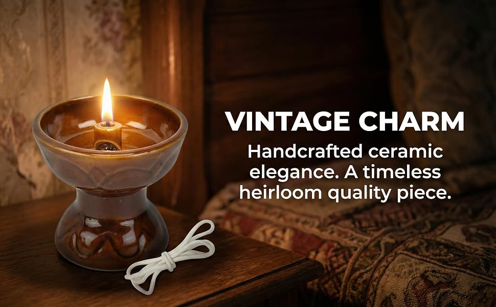 Ceramic Vintage Oil Lamp