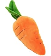 Calsgkspray Crinkle Dog Toy for Small, Medium, and Large Breeds, Cute Carrot with Soft Squeaker, ...