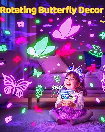 sound machine baby night light for kids kawaii kids night lights for bedroom night light projector