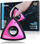 Analan Mini Pet Hair Remover for Car Detailing Dog Hair Tool Brush(Pink) | Deep Cleaning, Reusabl...
