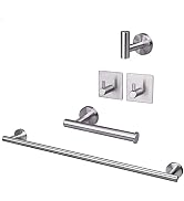TocTen 5 PCS Bathroom Hardware Set SUS304 Stainless Steel-Towel Rack Set Include Lengthen Hand To...