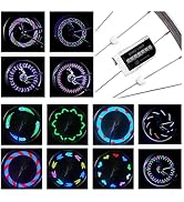 DAWAY LED Bike Wheel Lights - A12 Waterproof Cool Bicycle Tire Light, Safety Spoke Lights for Kid...