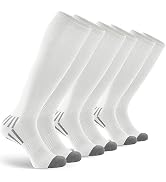 GRAPMKTG 3 Pack Soccer Baseball Softball Socks for Youth Women and Men Knee High Football Socks f...