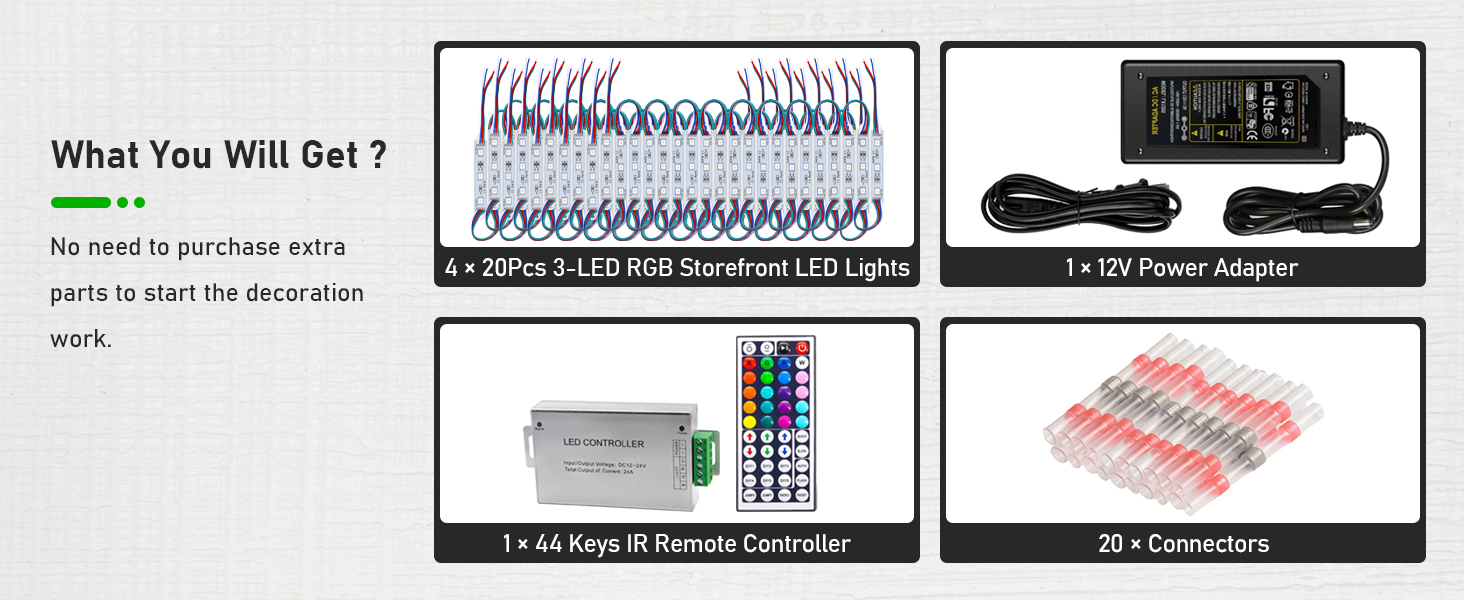 led window lights for business