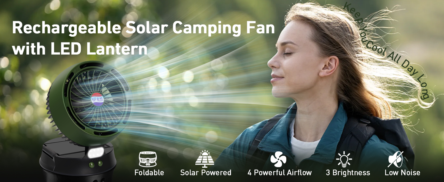 Solar Camping Fan