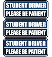 3 Pcs Student Driver Car Magnet, Teen Driver Magnet for Car, Please Be Patient Student Driver Mag...