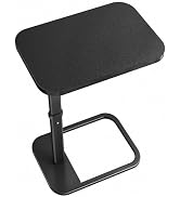 Kitstorack TV Tray Table, Adjustable Height & 90° Flip-Over Panel Design, Sofa Arm End Side Table...