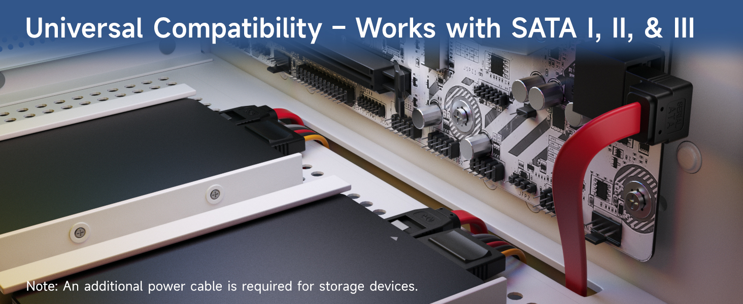 90-degree sata iii cable with locking latch for secure connections in tight spaces