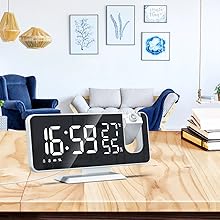 Dual Smart Alarm with Projection on Ceiling