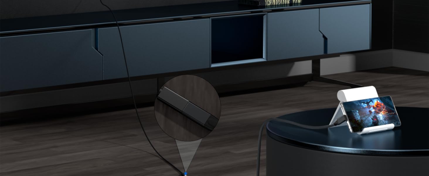90 Degree Type-C Right Angle male to female extended monitor cable cord ,Support 4K@60Hz HD Video