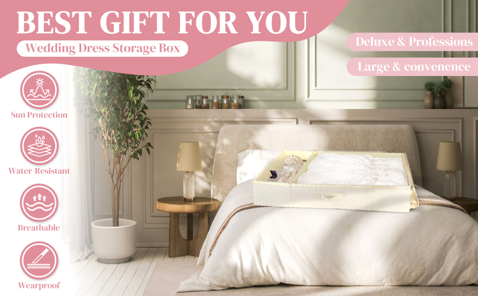 Large Wedding Dress Storage Box