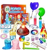 UNGLINGA 33 Experiments Science Kit for Kids Age 4-6-8-10, Science Project STEM Toys Gifts for 4 ...