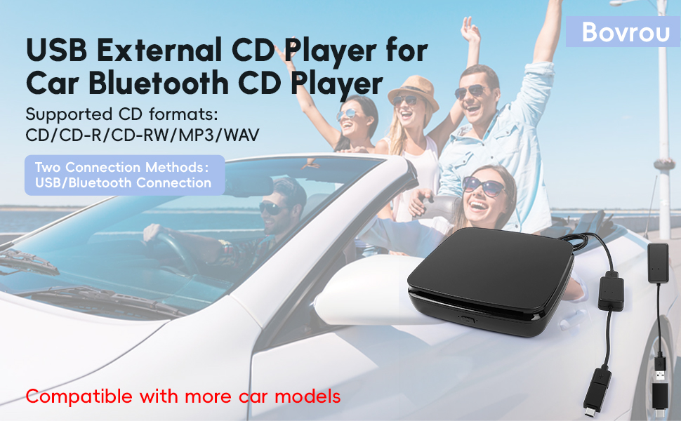 Portable External CD Player for Car