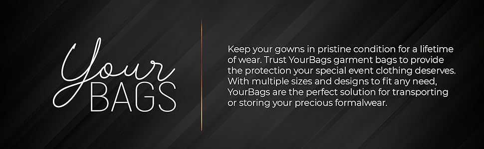 Your bags garment bag women's gown bag no gusset