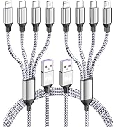 4ft 2 Pack 4 in 1 Multi Charging Cable, IP/Type C Port for iPhone/Android | Dual Type-C Universal...