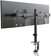 Suptek Dual Fully Adjustable Monitor Arm Stand Mount Fits Two Monitor Computer Screen 13-32 inch ...