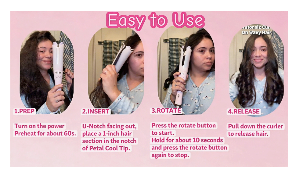 One-click easy curls