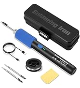 Dmyond USB Rechargeable Cordless Soldering Iron, Portable Wireless Electric Soldering with 1100mA...