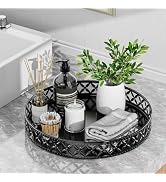 Vanity Tray for Bathroom Counter - 11 Inch Black Decorative Tray Bathroom Counter Tray Organizer ...