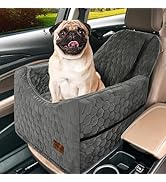 Dog Car Seat for Small/Medium Dogs, Memory Foam Dog Booster Seat, Travel Safety Per Car Seat with...