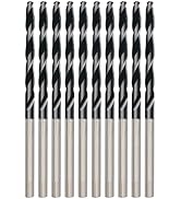 1/8 Inch Cobalt Drill Bit 10PCS | High Speed Steel | Drill Bit for Stainless Steel and Hardened M...