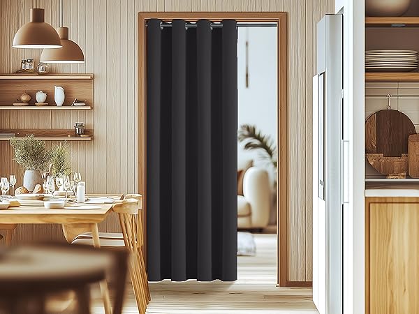 door curtain door Curtains blackout single curtain panel drapes