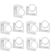 Toddmomy 4 Pcs Bracket Wall Mounted Towel Holder No Nail Curtain Rod Drapery Hooks for Curtains R...