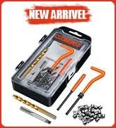 coobeast Thread Repair Kit, Thread Repair Tool with HSS Drill Bit & 30pcs 304 Stainless Steel Ins...
