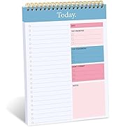 To Do List Notepad - Daily Planner Notepad Undated 52 Sheets Tear Off, 6.5