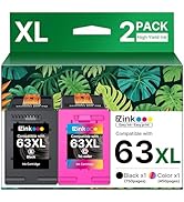 63XL Ink Cartridges Black and Color Remanufactured Replacement for HP Ink 63 for HP 63XL Ink Cart...