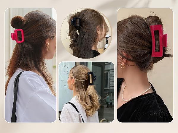 squishy hair claw clip